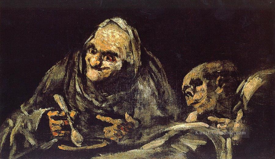 Old essen Suppe Francisco de Goya Ölgemälde